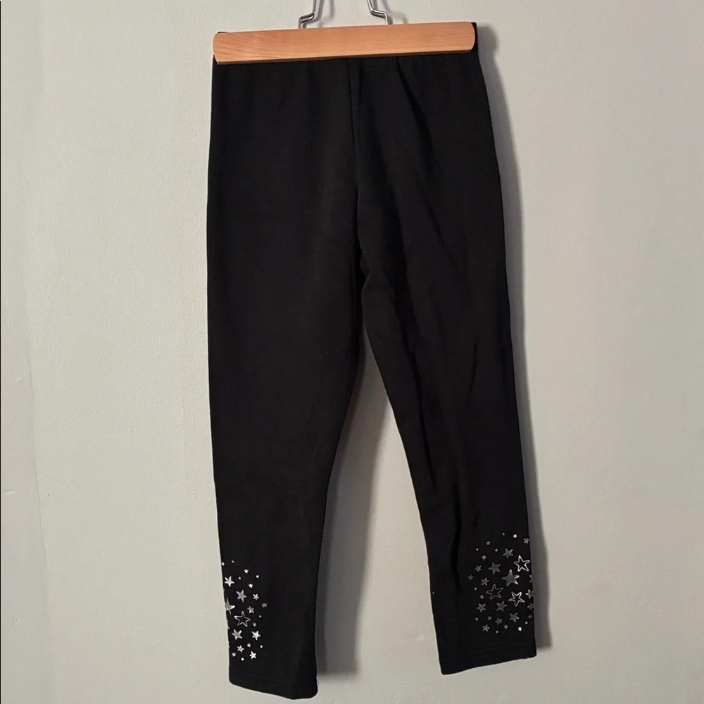 Carter's Black Fleece Leggings Set Sz 6/6X